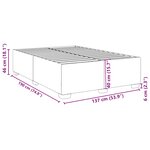 vidaXL Cadre de lit sans matelas blanc similicuir