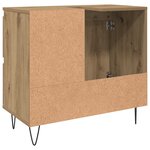 vidaXL Armoire de lavabo de salle de bain chêne artisanal 65x33x60 cm