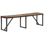 vidaXL Banc 160x35x46 cm Bois massif de récupération