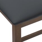 vidaXL chaises de bar avec coussins 2 Pièces marron bois massif d'hévéa