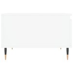 vidaXL Table basse blanc 55x55x36 5 cm bois d'ingénierie