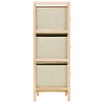 vidaXL Étagère de rangement 6 paniers Tissu Bois de cèdre Beige