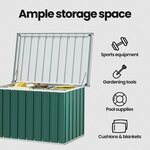 vidaXL Boîtes de rangement Acier galvanisé 109 x 67 x 65 cm Vert