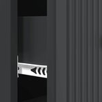 vidaXL Armoire à tiroirs Noir 33 x 34 5 x 90 cm Bois d'ingénierie