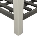 Vidaxl lit surélevé de jardin avec étagère 75x50x90 cm wpc gris
