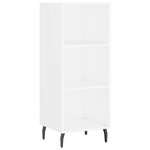 vidaXL Buffet haut Blanc 34 5x34x180 cm Bois d'ingénierie