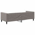 vidaXL Lit de repos sans matelas taupe 80x200 cm tissu