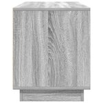 vidaXL Meuble TV avec lumières LED sonoma gris 100x41x50 cm