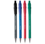 Paper mate flexgrip ultra - 4 stylos bille rétractables - noir bleu rouge vert - pointe 1.0mm - sous blister