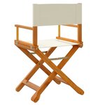 vidaXL Chaises de jardin pliables lot de 4 blanc crème tissu