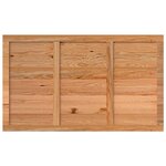 vidaXL Dessus de table marron clair bois chêne massif rectangulaire