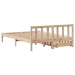 vidaXL Cadre de lit sans matelas 140x200 cm bois massif de pin