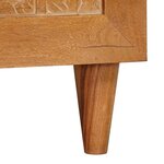 vidaXL Table basse Marron Clair 80 x 50 x 40 cm Bois d'acacia massif