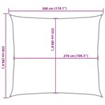 vidaXL Voile d'ombrage 160 g/m² Taupe 2 5x3 m PEHD