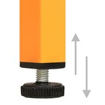 vidaXL Garde-robe Jaune moutarde 90x50x180 cm Acier