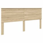 vidaXL Cadre de lit Chêne Sonoma 200 x 200 cm Bois d'ingénierie