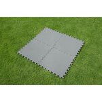 Bestway tapis de sol gris pour piscine  9 pieces  50 x 50 cm  2 25m² de surface couverte