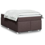 vidaXL Sommier à lattes de lit avec matelas Marron foncé 120x200 cm