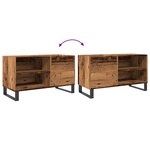 vidaXL Armoire à disques vieux bois 84 5x38x48 cm bois d'ingénierie
