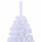 vidaXL Arbre de Noël artificiel avec branches épaisses blanc 210cm PVC