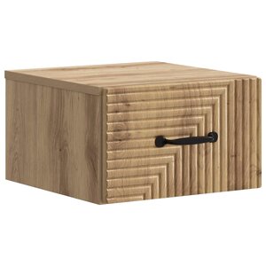 vidaXL Cabinet de chevet mural Chêne artisanal 34 5 x 33 x 20 cm