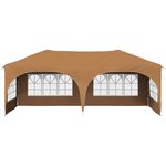 vidaXL Tente de fête pop-up 575 x 288 x 245 cm Beige Tissu Oxford