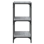 vidaXL Bibliothèque Sonoma gris 100x33x70 5 cm Bois d'ingénierie acier