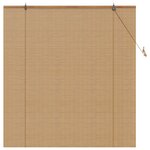 vidaXL Stores et Occultants Marron Clair 140 x 160 cm Bambou