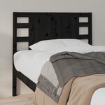 vidaXL Tête de lit Noir 106x4x100 cm Bois massif de pin