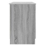 vidaXL Bureau Sonoma gris 142 5 x 50 x 75 cm Bois d'ingénierie