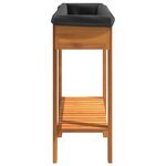 vidaXL Lit surélevé de jardin 90x30x75 cm bois massif acacia