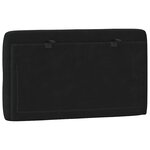vidaXL Coussin de tête de lit noir 80 cm velours