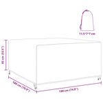 vidaXL Housse pour mobilier d'extérieur Noir 180 x 190 x 85 cm 600D