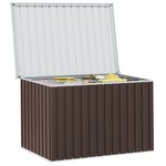 vidaXL Boîte de rangement de jardin Marron 149x99x93 cm