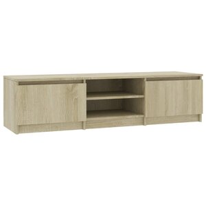 vidaXL Meuble TV Chêne sonoma 140x40x35 5 cm Bois d'ingénierie