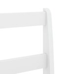 vidaXL Chaises à manger lot de 2 Panama blanc bois massif de pin