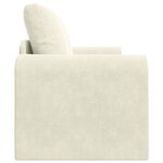 vidaXL Canapé-Lit Crème 148 x 71 x 83 cm Velours