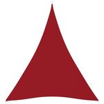 vidaXL Voile de parasol Tissu Oxford triangulaire 4x5x5 m Rouge