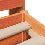 vidaXL Cadre de lit sans matelas cire marron 180x200cm bois pin massif