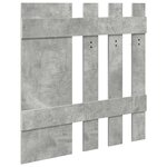 vidaXL Porte-manteau mural Montage mural Gris Béton 100 x 10 x 100 cm