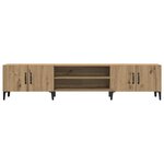 vidaXL Meuble TV chêne artisanal 180x31 5x40 cm bois d'ingénierie