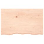 vidaXL Étagère murale 80x50x(2-4)cm bois de chêne massif non traité