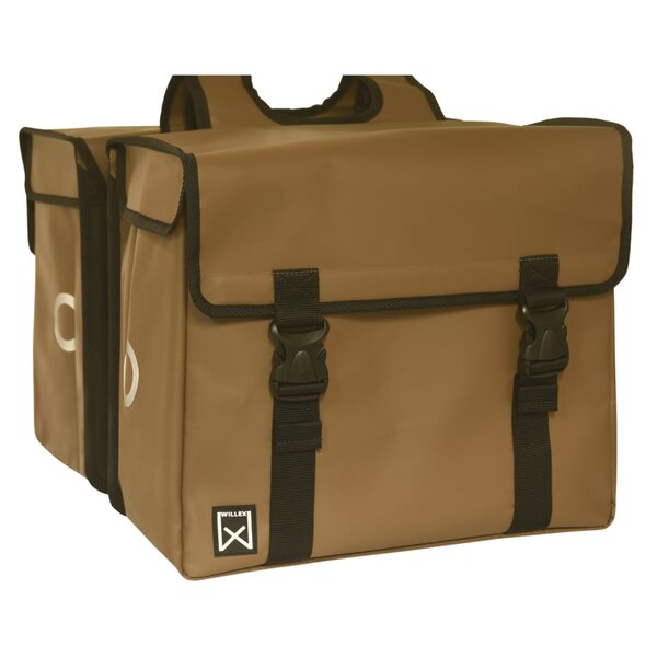 Willex sacoches de vélo tarpaulin 30 l marron