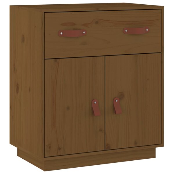 vidaXL Buffet Marron miel 65 5x40x75 cm Bois massif de pin