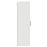 vidaXL Meuble mural Blanc 55 x 29 x 100 cm Bois d'ingénierie