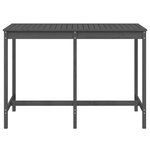 vidaXL Table de jardin gris 159 5x82 5x110 cm bois massif de pin