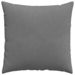 vidaXL Coussins de canapé 2 Pièces Gris foncé 60 x 60 cm tissu