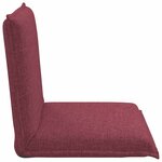 vidaXL Fauteuil de sol ajustable Bordeaux Tissu