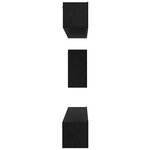 vidaXL Ensemble meuble TV 6 Pièces Chêne Noir 100 x 30 x 30 cm