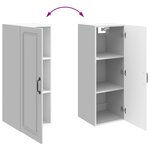 vidaXL Armoire Murale Blanc brillant 33 x 34 5 x 90 cm